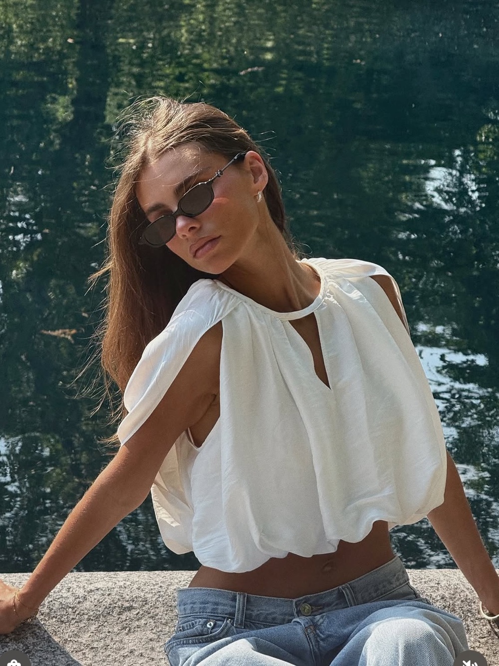 WeWoreWhat Cape Bubble Top